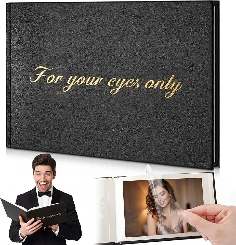 Amazingspark Boudoir Photo Album for Your Eyes Only Photo Book Gift, 8x5"