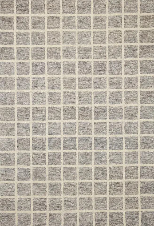 Loloi Chris Loves Julia Polly Slate/Ivory 3'-6" x 5'-6" Accent Rug