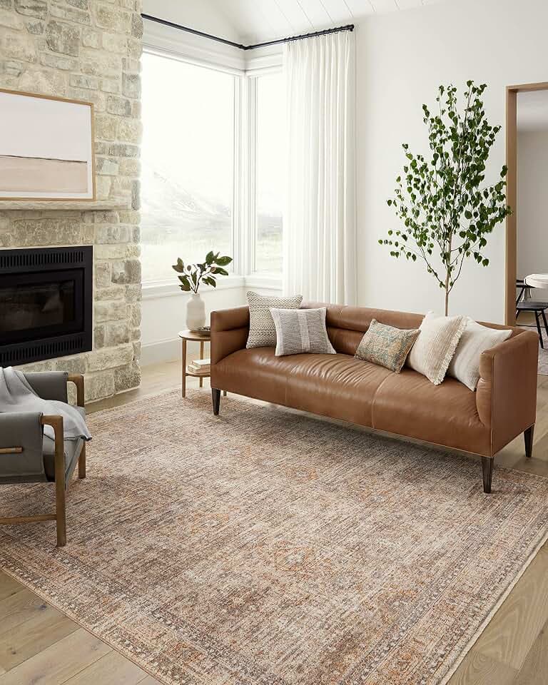 Loloi Angela Rose Blake Oatmeal/Spice 2'-7" x 10'-0" Runner Rug