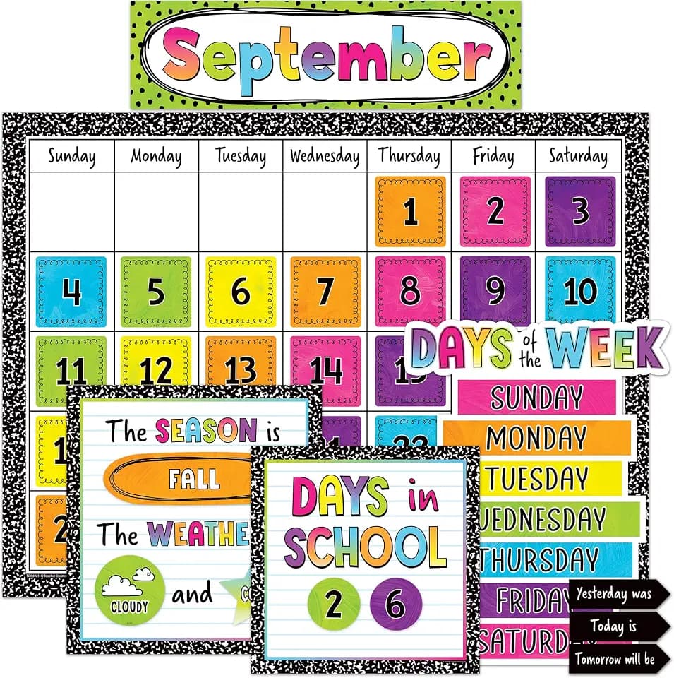 Teacher Created Resources Brights 4Ever Calendar Bulletin Board (TCR6921)