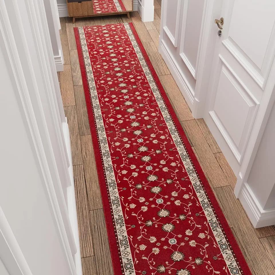 Ottomanson 3x22 Hallway Runner Rug – Extra Long Carpet Runner for Stairs