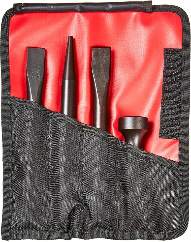 Mayhew Tools 37326 Pneumatic Tool Set, 4-Piece .498 Shank Heavy-Duty, Black Oxide Finish