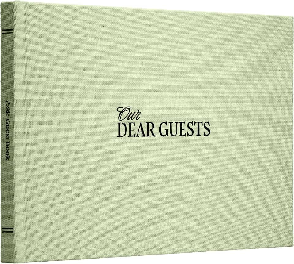 Kunitsa Co. Wedding Guest Book - Blank Sign in Book for Special Occasions
