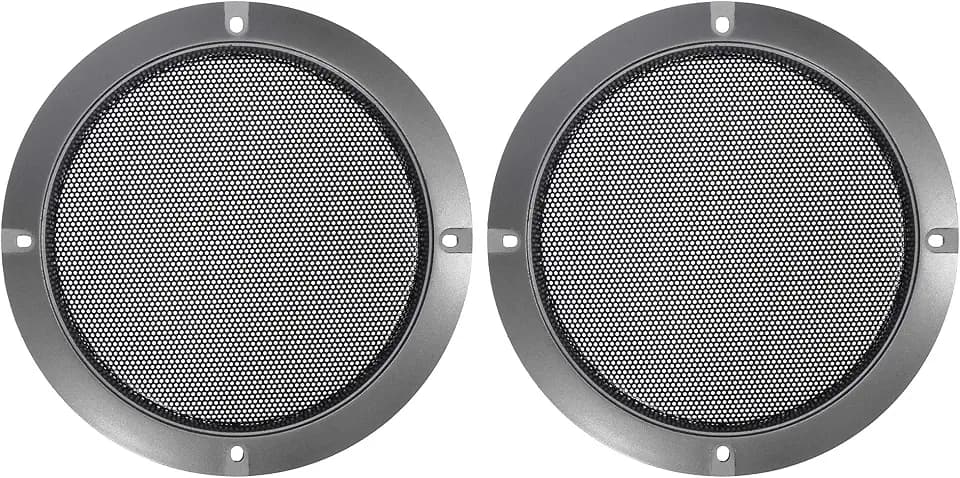 X AUTOHAUX 2 x 12,7 cm Netz-Subwoofer-Grillhupe, glänzender Schutzschutz