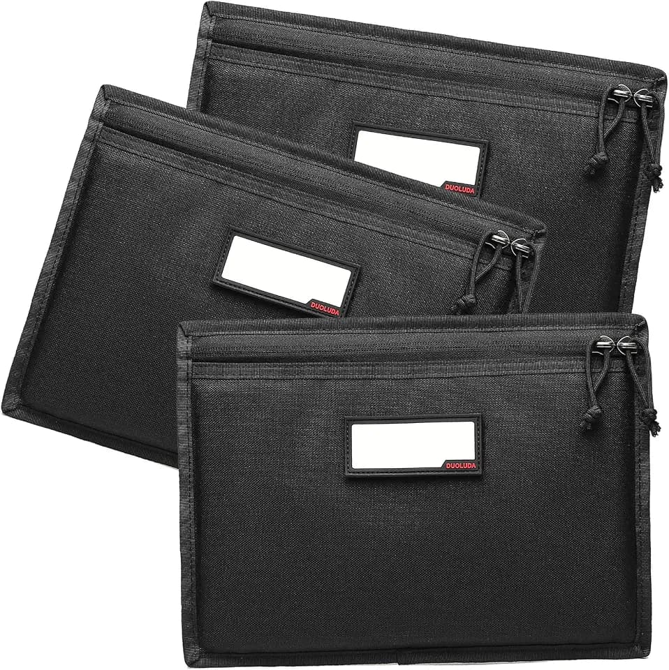 3-Pack Handgun Case,Soft Pistol Rug Case Tactical Handgun Storage Pouch with for Hunting Shooting Range Sports 4 of ID Patches Included