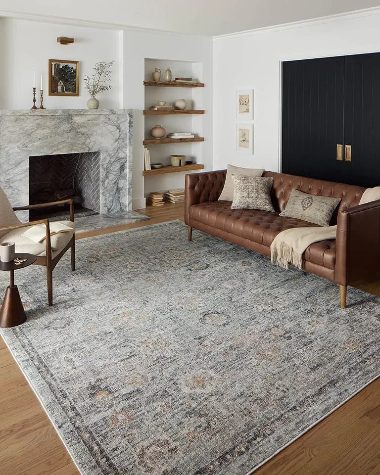 Loloi Monroe Sky/Gold 2'-6" x 4'-0" Accent Rug