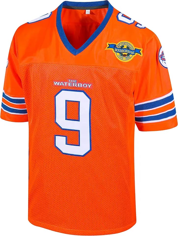 Atonmore Bobby Boucher #9 The Waterboy Adam Sandler Movie Football Jersey