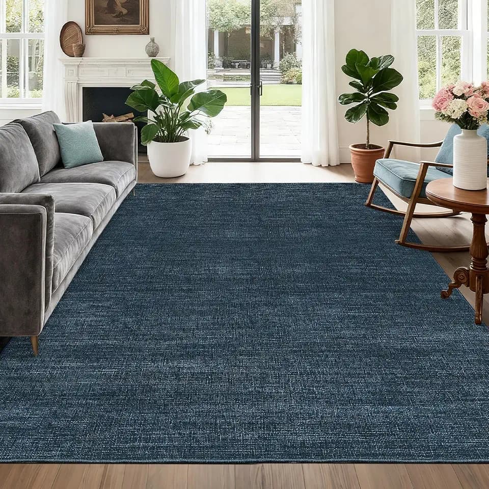 GarveeHome Modern Solid Area Rug 10x13 Large Washable Living Room Area Rug