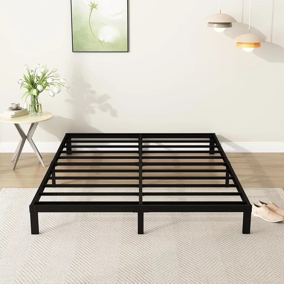 DiaOutro 7 Inch King Bed Frame Heavy Duty Low Profile Metal Platform