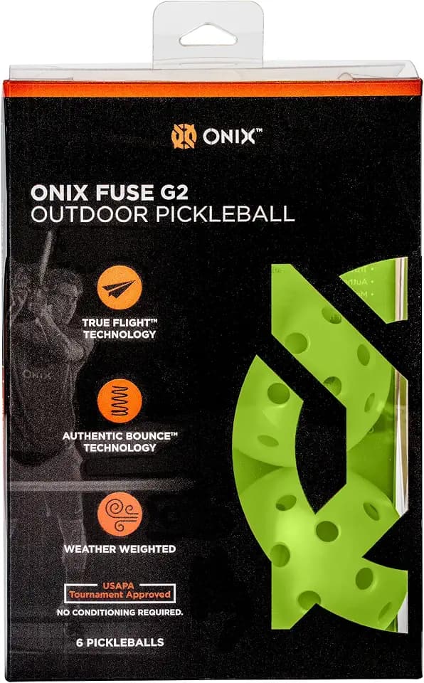 Onix Fuse G2 Outdoor Pickleball Balls USA Pickleball Approved