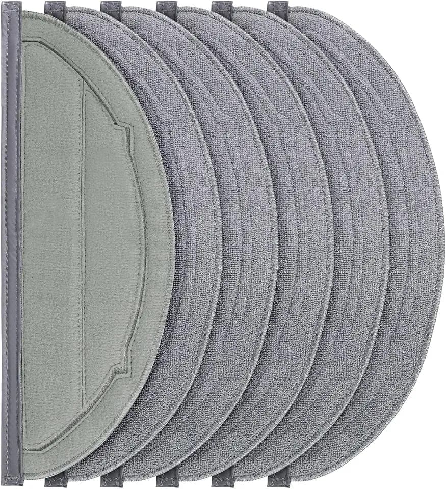 6 Pack Reusable Mop Pads for Roborock Q10 S5, Q10 S5+ Robot Vacuum