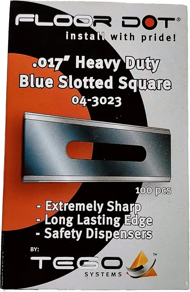 Square Corner Slotted Carpet Blades