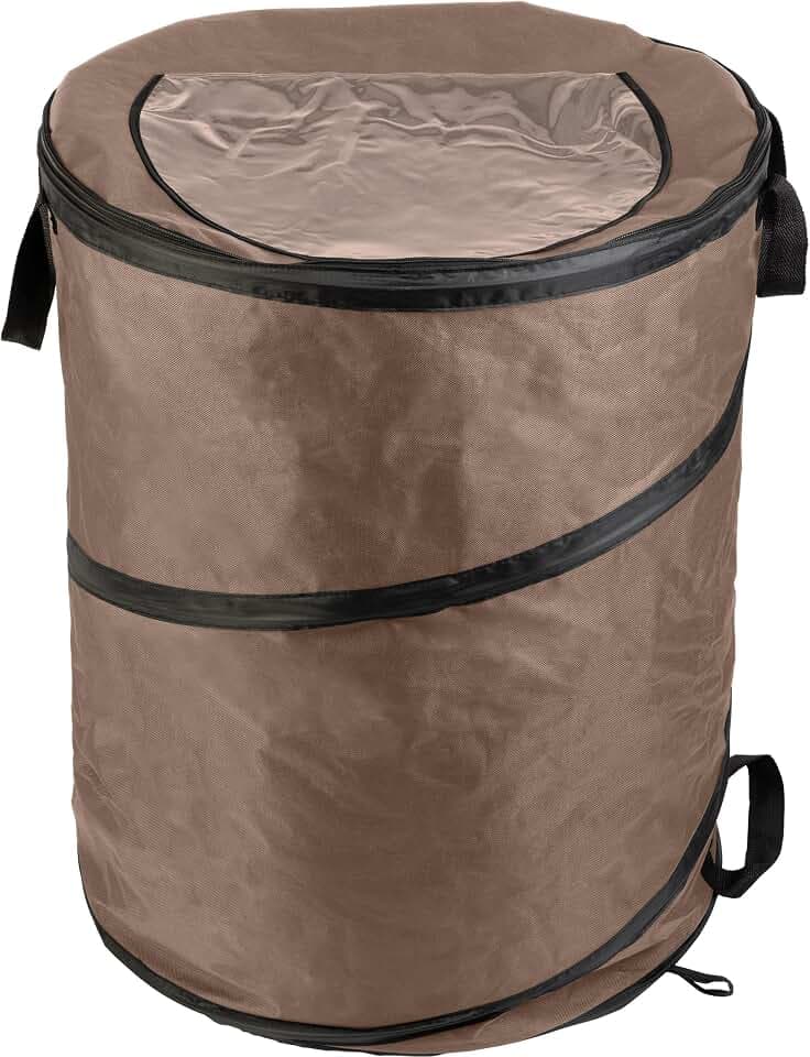 Wakeman Outdoors Pop Up Outdoor Trash Can, 46-Gallon