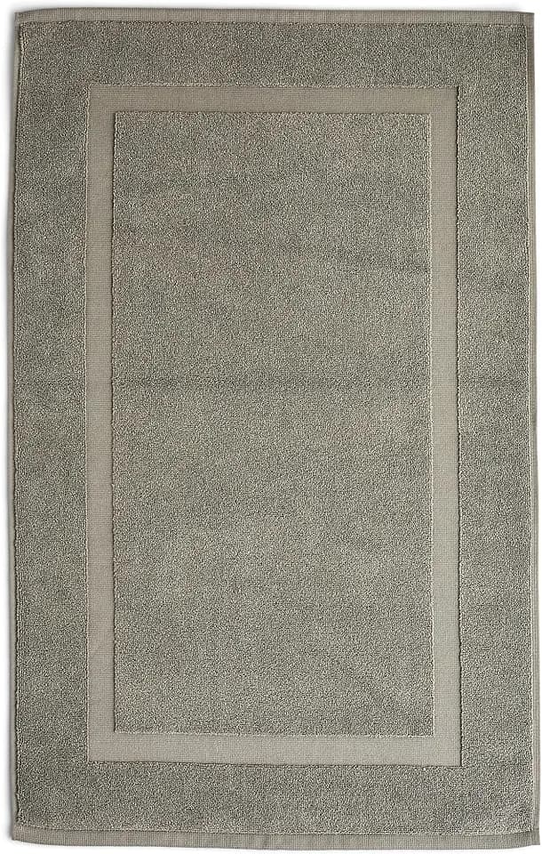 Preston Lane Duoro Bath Mat Cotton Plush Bathroom Rug Absorbent, Eucalyptus