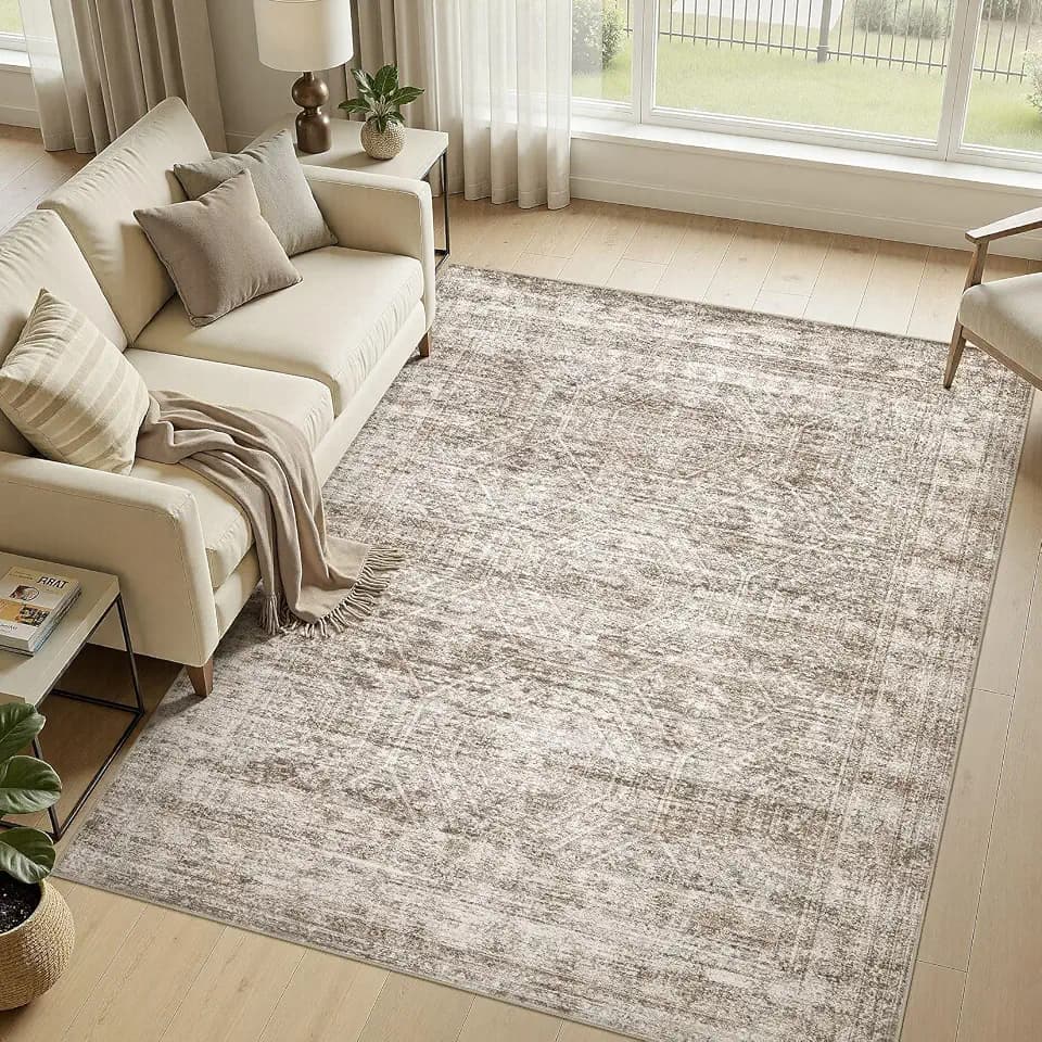 cotiled 5x7 Area Rugs Abstract Distressed Washable Large Living Room Rug