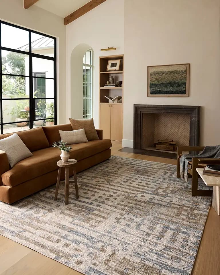 Loloi Roxie Ivory/Denim 7'-10" x 10' Area Rug