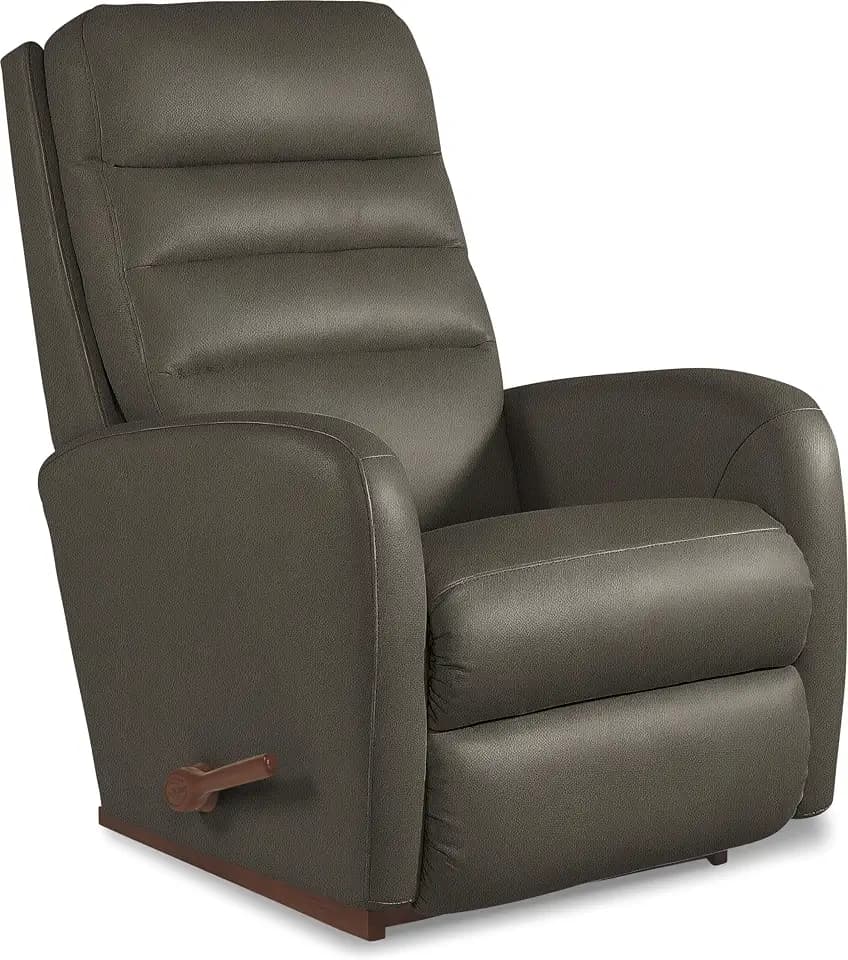 La-Z-Boy Forum Leather Rocking Recliner, Charcoal