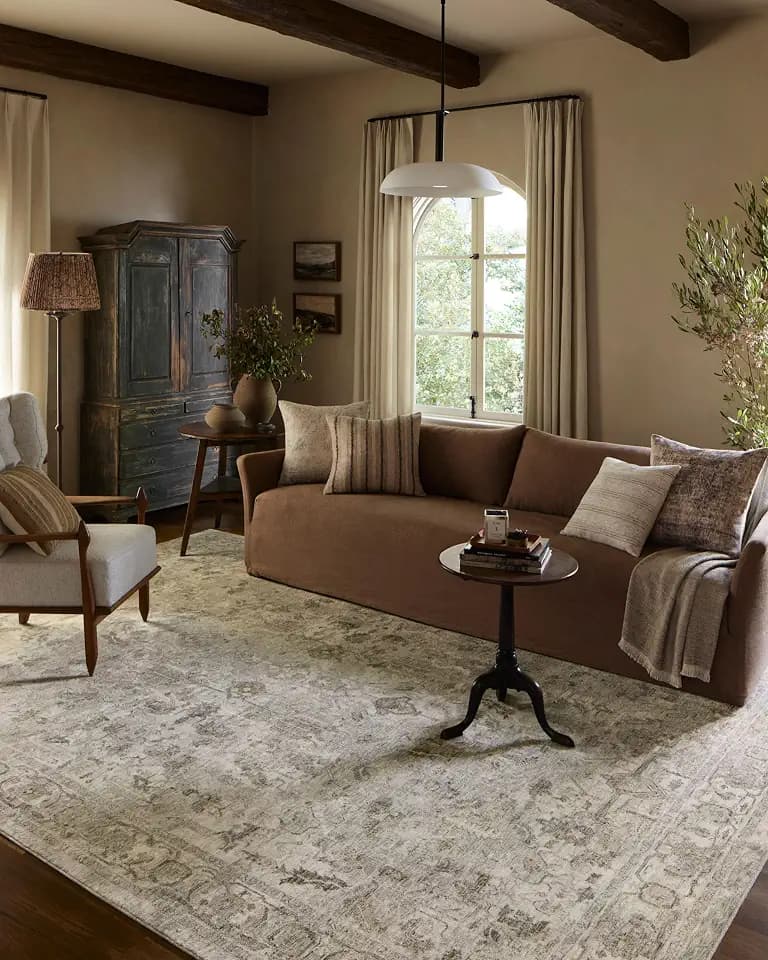 Loloi Amber Lewis Honora Grey/Taupe 5'-3" x 7'-9" Area Rug