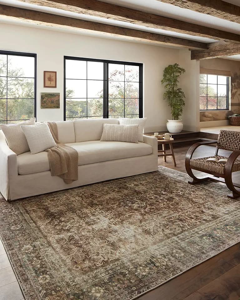 Loloi Magnolia Home Sinclair Rust/Lagoon 2'-3" x 11'-6" Runner Rug