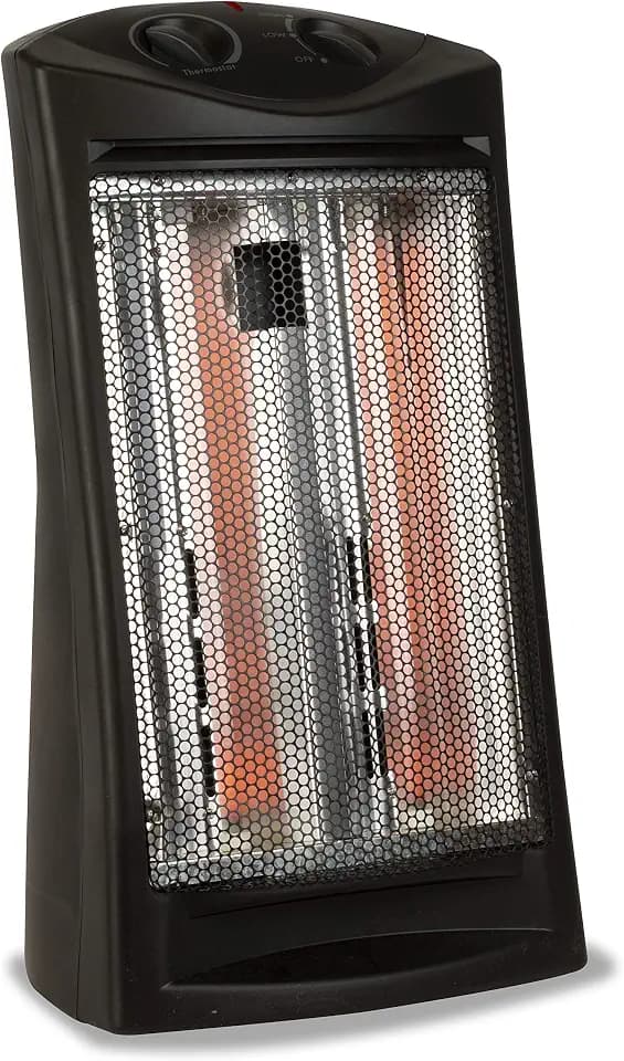 BLACK+DECKER Infrared Radiant Quartz Tower Heater, BHTI06, Black