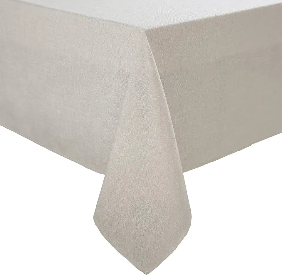 Laura Ashley Harper Tablecloth, 60" x 120", Ivory