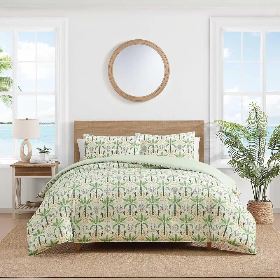 Tommy Bahama - Tropical Queen Size Comforter Set with Matching Shams