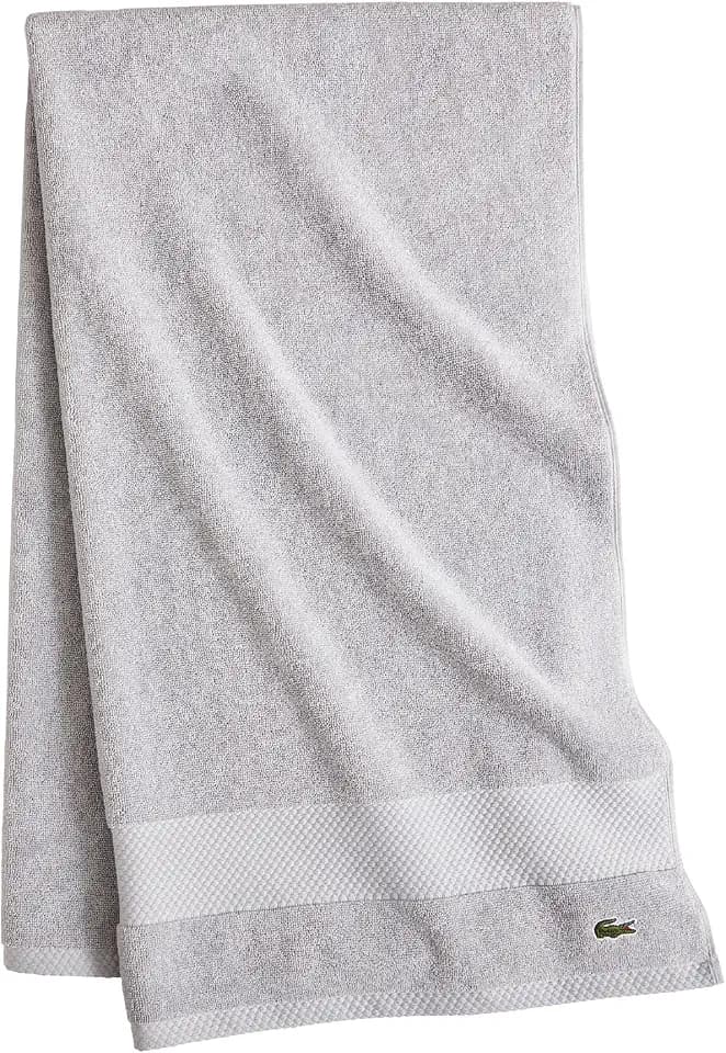 Lacoste Heritage 100% Supima Cotton Bath Towel 30" x 54", Micro Chip
