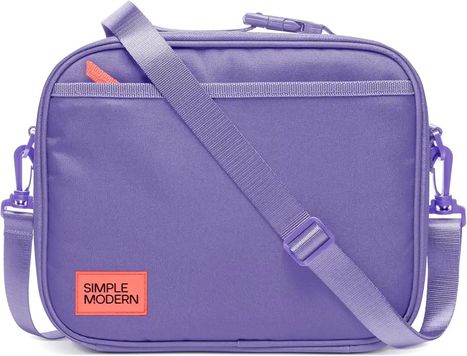 Simple Modern Hadley Lunch Box with Shoulder Strap | Kids & Adults | Insulated Bag with Pockets for Women, Men, Girls, Boys