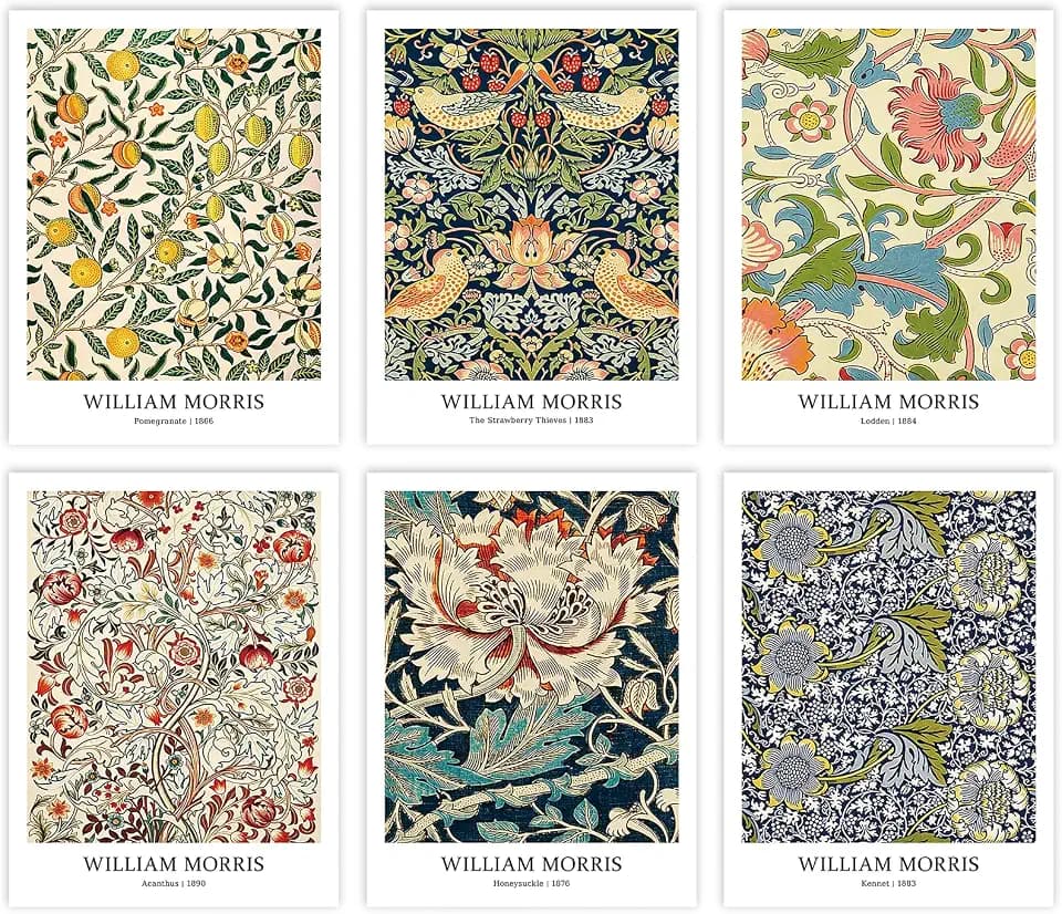 William Morris Diamond Art Kits for Adults, DIY 5D Diamond Painting Kits