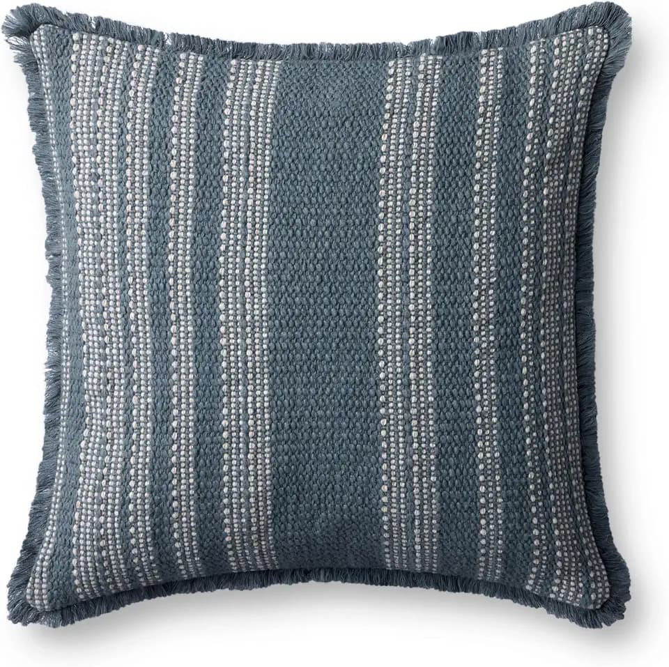 Loloi Blue/Ivory 20'' x 20'' Cover Only Pillow