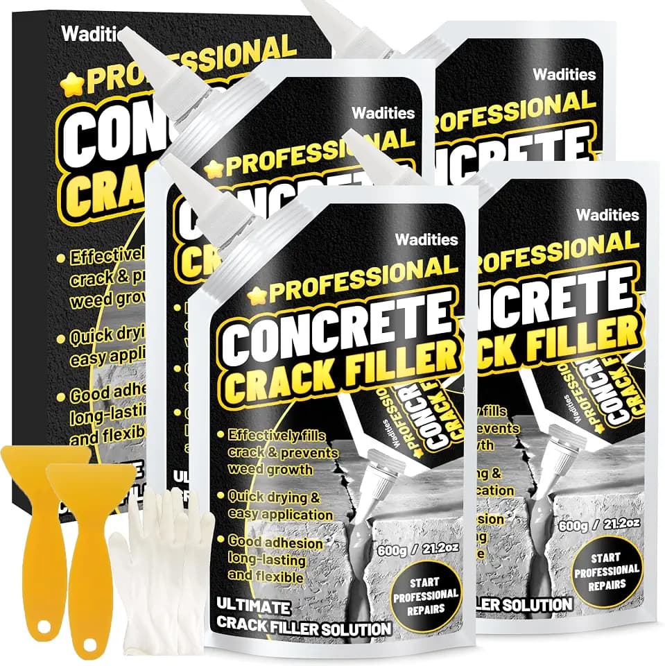 Concrete Crack Filler, 5.3LB High Elasticity Cement Crack Repair Sealant