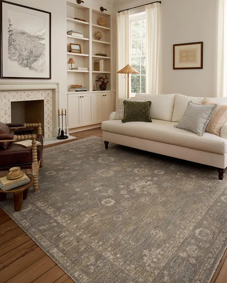 Loloi Chris Loves Julia Louisa Lagoon/Ivory 9'-6" x 13'-1" Area Rug