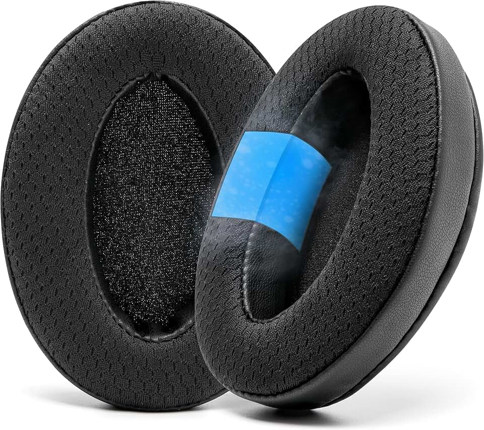 WC Freeze – Kühlgel-Ohrpolster für ATH M50X / SteelSeries Arctis/HyperX | Von Wicked Cushions | Für SteelSeries Arctis, ATH M50X, Turtle Beach Stealth & mehr. Bleibt länger kühl | Black