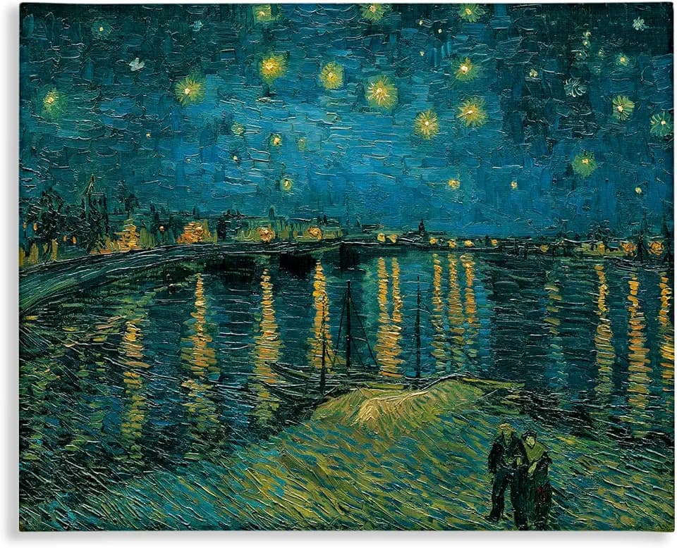 Stupell Industries Starry Night Over Rhone, 36 x 48 Inch Canvas Wall Art