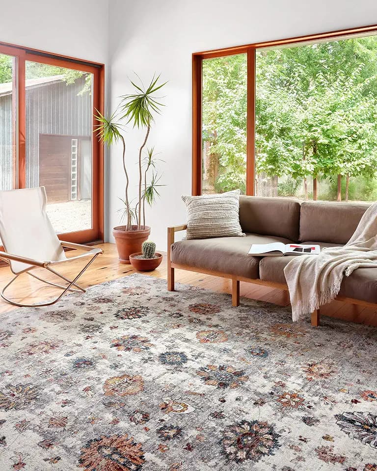 Loloi II Samra Collection SAM-08 Ivory/Multi 7'-10" x 10' Area Rug