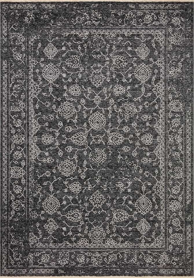 Loloi II Vance Collection VAN-09 Black/Dove 2'-7" x 10'-0" Runner Rug