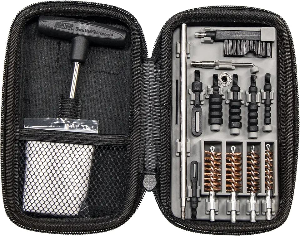 Smith & Wesson Compact Cleaning Kit, Compatible with Rifles, Pistols, and Handguns, for Cleaning, Maintenance, and Gunsmithing