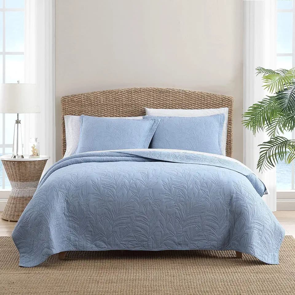 Tommy Bahama - King Quilt Set with Shams, Lightweight Bedding