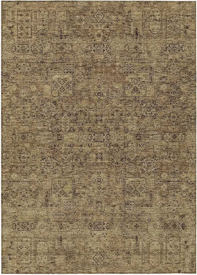 Addison Rugs Chantille ACN611 Mocha 10' x 14' Indoor Outdoor Area Rug, Easy Clean, Machine Washable, Non Shedding, Bedroom, Living Room, Dining Room, Kitchen, Patio Rug