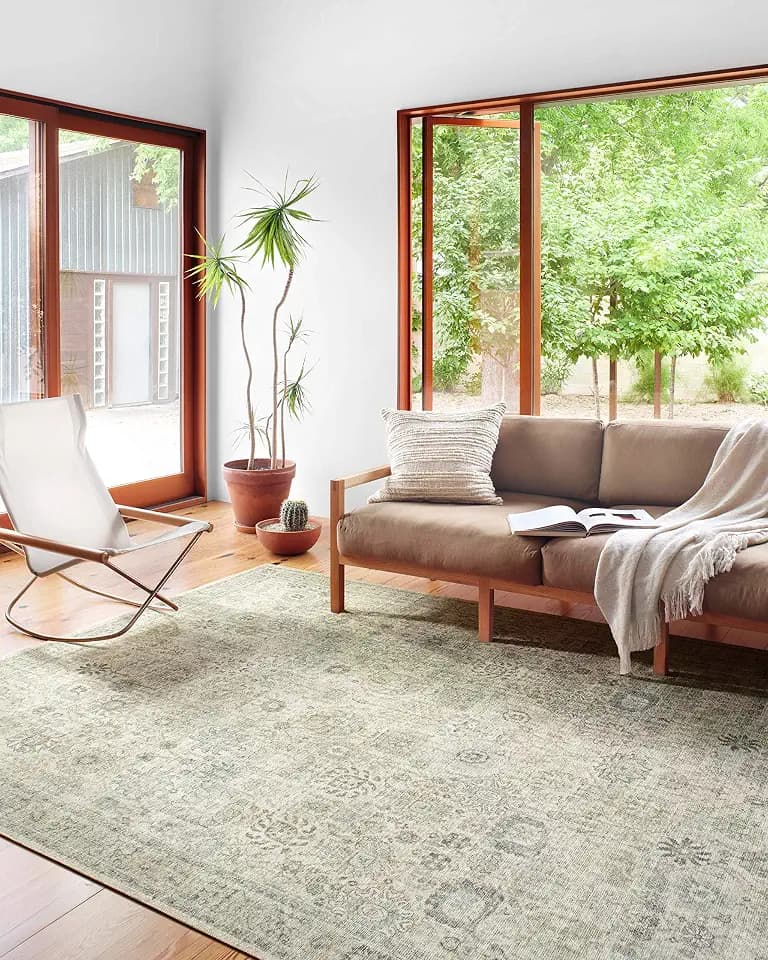 Loloi Skye Natural/Sage 9'-0" x 12'-0" Area Rug