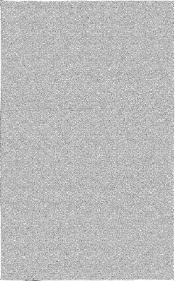 Garland Rug Medallion 5' x 7' Silver Non Slip Polypropylene Area Rug- Ideal for Living Rooms & Hallways, Stylish & Durable for High-Traffic Areas