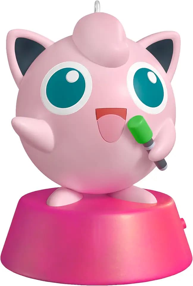 Hallmark Keepsake Christmas Ornament 2025, Pokémon Singing Jigglypuff with Sound, Gifts for Pokémon Fans