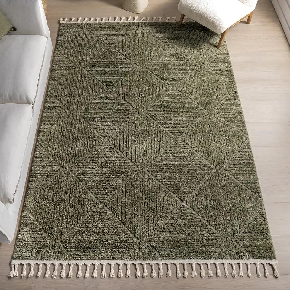 nuLOOM Kerry Green Trellis Power Loomed Area Rug, 5' x 8'