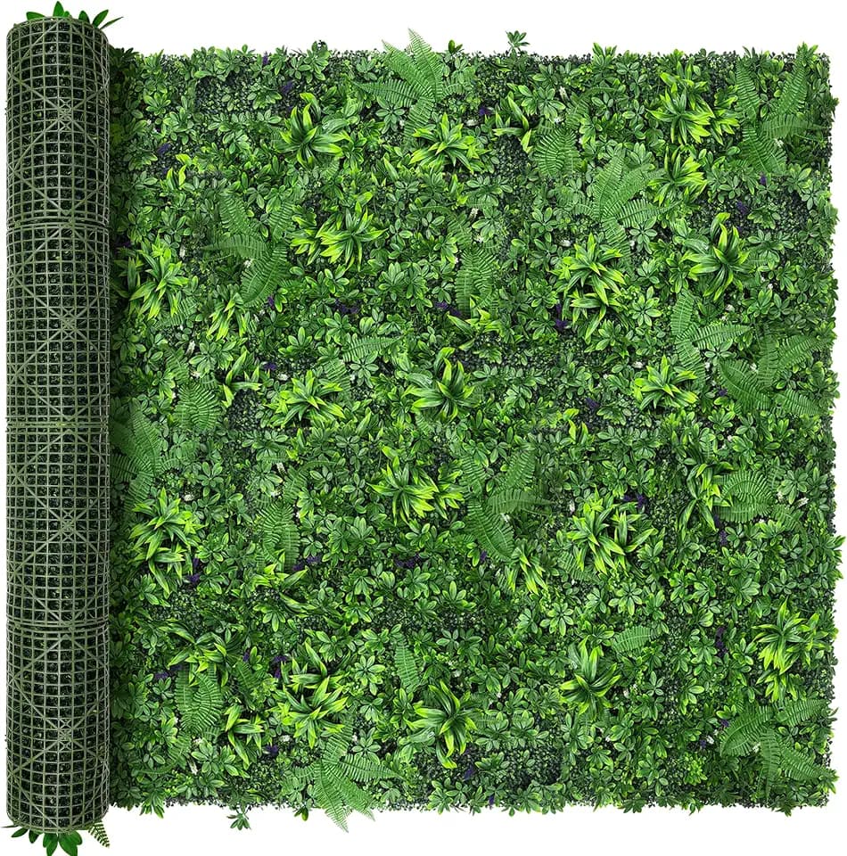 Artificial Boxwood Grass Wall Roll: 96"x120"(80 SQFT) UV Protected