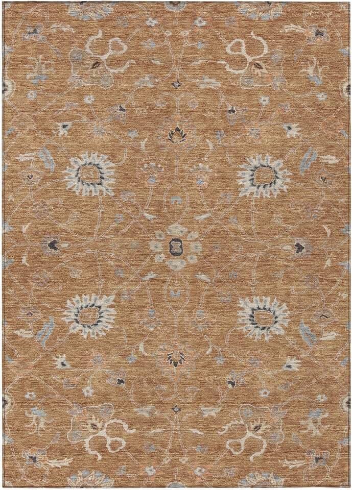 Addison Rugs Chantille ACN1137 Copper 3' x 5' Indoor Outdoor Area Rug, Easy Clean, Machine Washable, Non Shedding, Bedroom, Entry, Living Room, Dining Room, Kitchen, Patio Rug