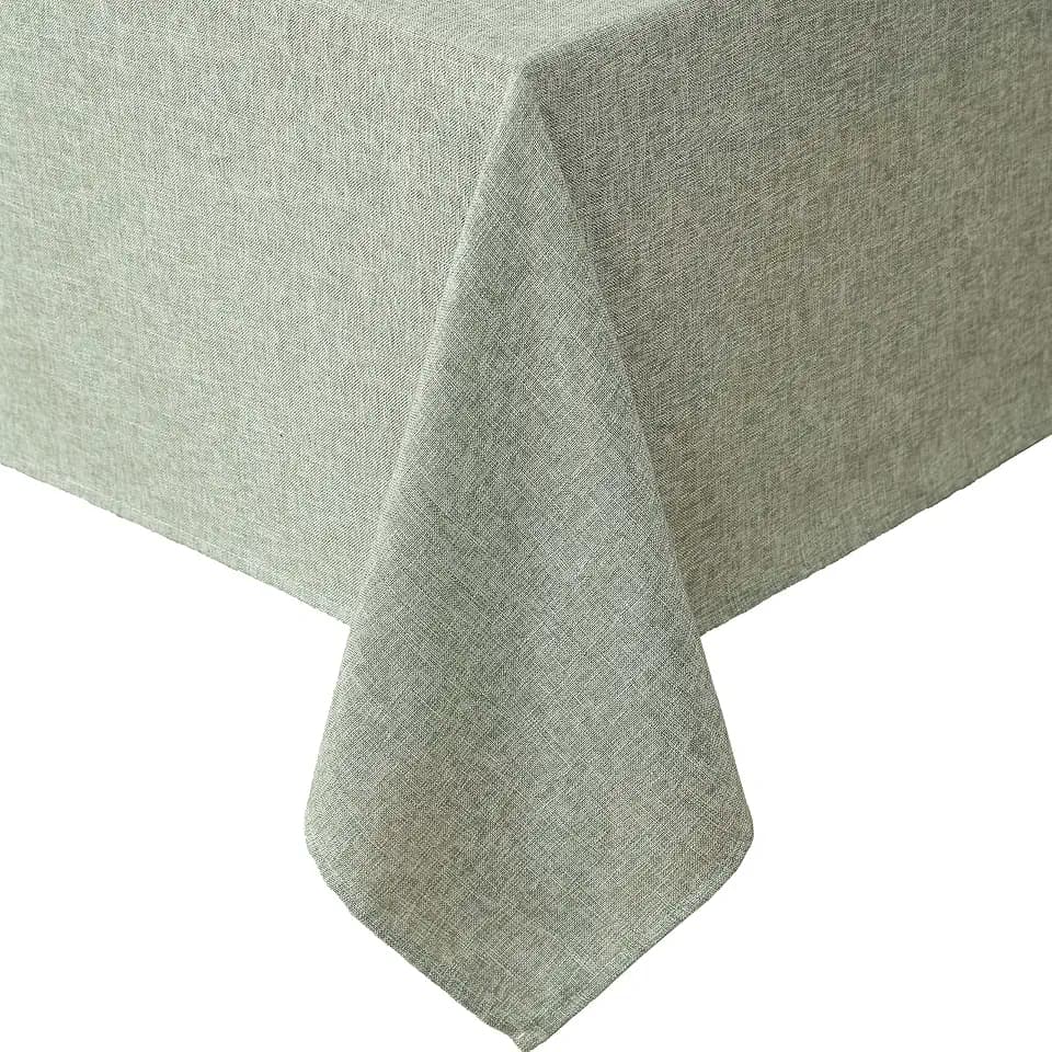 Laura Ashley Harper Tablecloth, 60" x 84", Sage