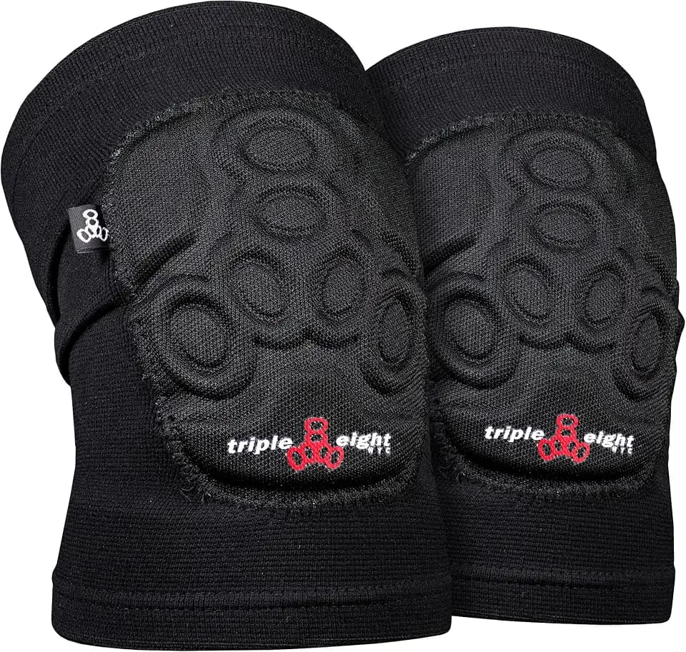 Triple Eight Covert Knee Pads – Ideal for Roller Skating, Biking, BMX, and Skateboarding