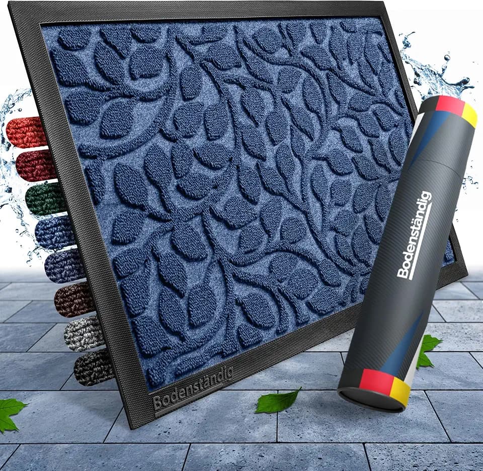 Bodenständig® Fußmatte außen - rutschfest & saugstark - Fußabtreter Blau