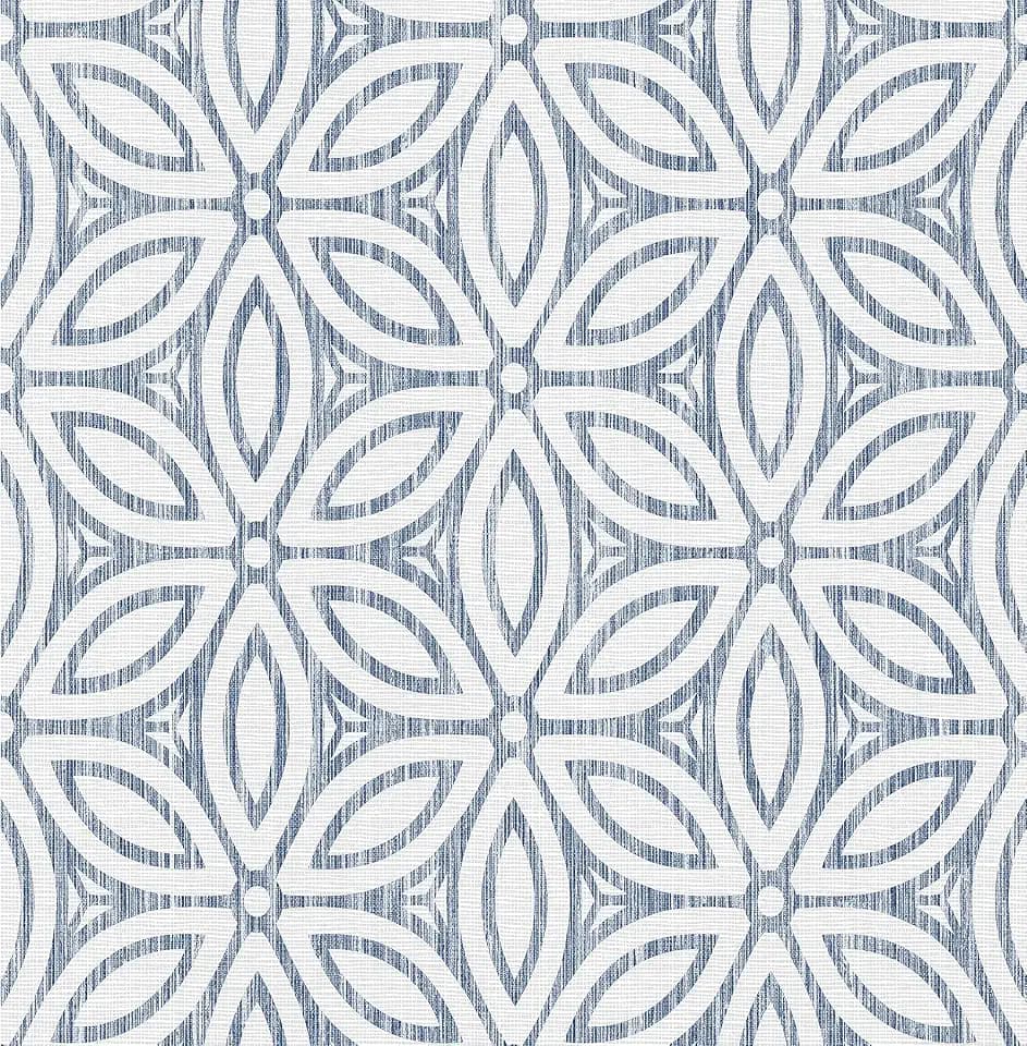 NuWallpaper NUS3958 Hepatica Petal Peel & Stick String Wallpaper, Blue