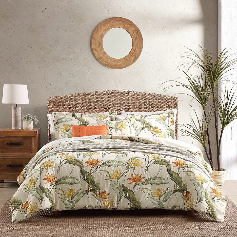Tommy Bahama - Tropical Queen Size Comforter Set with Matching Shams